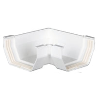 Amerimax 6.8 in. H x 6.8 in. W x 2.9 in. L White Vinyl Gutter Corner - Deal of The Week