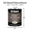 Old Masters Semi-Gloss Clear Oil-Based Polyurethane 1 qt