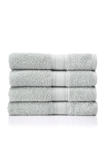 Livim Natural Home Boreal Collection 100% Genuine Cotton 4Pcs Set Bath towel 700GSM 12/1 Soft 100% Cotton, Towels for Home Décor Green Color 30x52 In (76x132 Cm)
