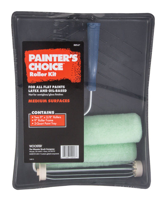 Wooster Painter's Choice 9 in. W Cage Paint Roller Kit Threaded End