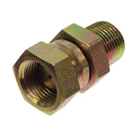 Apache Steel 3/8 in. D X 3/8 in. D Hydraulic Adapter 1 pk