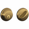 Schlage Antique Brass Zinc Single Cylinder Deadbolt