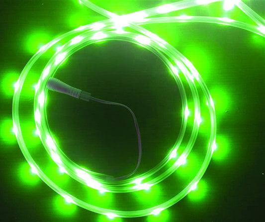 Celebrations Flex Tape LED Rope Lights Green 16-1/2 ft. 99 lights Clear wire (Pack of 12)