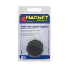 Magnet Source .187 in. L X 1.5 in. W Black Disc Magnets 0.7 lb. pull 2 pc