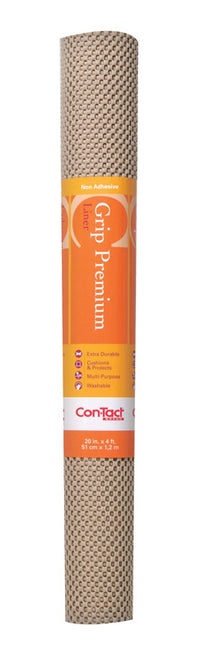 Con-Tact Brand Grip Premium 4 ft. L x 20 in. W Taupe Non-Adhesive Shelf Liner (Pack of 6)