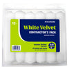 RollerLite White Velvet Woven Dralon Fabric 6 in. W X 3/8 in. Mini Paint Roller Cover Refill 12 pk