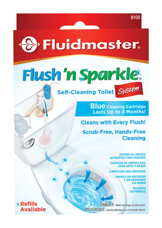 Fluidmaster Flush 'N Sparkle No Scent Continuous Toilet Cleaning System 1 oz Liquid