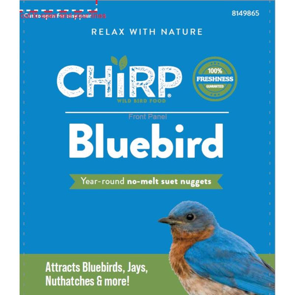 Chirp Bluebird Suet Nuggets Roasted Peanut Suet Nuggets 27 oz (Pack of 4)