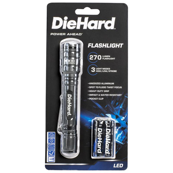 Dorcy DieHard Black LED Twist Flashlight (Pack of 24)
