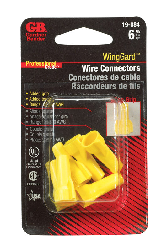 Gardner Bender WingGard 22-10 Ga. Copper Wire Wire Connector Yellow 6 pk