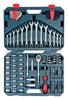 Crescent Assorted Sizes X 3/8 in. drive Metric and SAE 6 and 12 Point Mechanic's Tool Set 128 pc