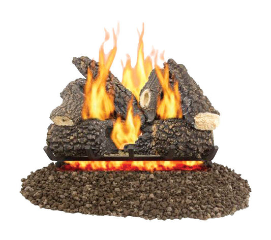 Pleasant Hearth Arlington Ash Fireplace Log Set Unlimited hr 56 lb