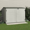 Suncast The Stow-Away Plastic Horizontal Storage Shed 5 x 4 ft. with Floor Kit