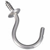 National Hardware 1.5 in. L Silver Stainless Steel Cup Hook 15 lb. cap. 2 pk