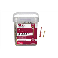 GRK Fasteners No. 8 X 1-1/2 in. L Star Climatek W-Cut Multi-Purpose Screws 1000 pk