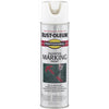 Rust-Oleum Professional White Inverted Marking Paint 15 oz (Pack of 6).