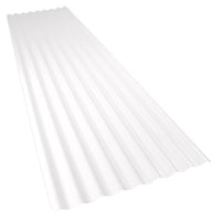 Palruf 26 in. W X 8 ft. L PVC Roof Panel White (Pack of 10)
