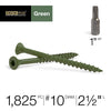 Deck Plus No. 10  x 2-1/2 in. L Star Flat Head Exterior Deck Screws 25 lb.