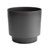 Bloem Hopson 5 in. H X 6 in. D Plastic Planter Charcoal Gray