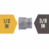 Bk Products 1/2 In. Fpt  X 3/8 In. Dia. Fpt Black Malleable Iron Reducing Coupling