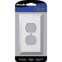 Amerelle Century Polished Chrome 1 gang Stamped Steel Duplex Wall Plate 1 pk - Deal of The Week