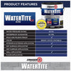 Zinsser WaterTite Bright White Smooth Water-Based Acrylic Copolymer Waterproofing Paint 1 qt.