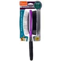 Hartz Groomers Best Black/Purple Dog Brush Combo 1 pk
