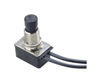 Gardner Bender 10 amps Push Button Switch Black 1 pk