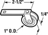 Prime-Line 1 in. D X 1/4 in. L Steel Spring Tension Roller Assembly 2 pk