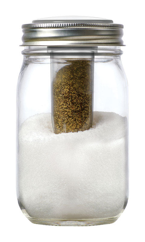 Jarware Regular Mouth Decorative Jar Lid Salt and Pepper 1 pk