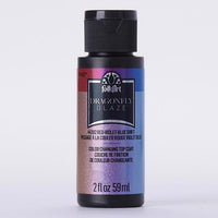 Folkart Dragonfly Glaze Red-Violet-Blue Hobby Paint 2 oz. (Pack of 3)