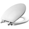 Mayfair by Bemis Edgewater Round White Enameled Wood Toilet Seat - Open Box