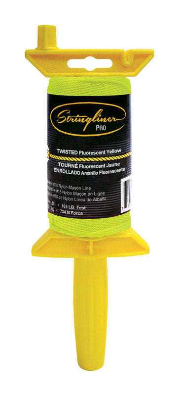Stringliner Twisted Mason's Line and Reel 270 ft. Yellow