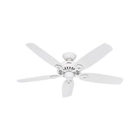 Hunter Builder 52 in. Snow White White Indoor Ceiling Fan