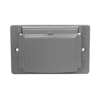 Sigma Electric Rectangle Die-Cast Metal 1 gang 2.83 in. H X 4.57 in. W Horizontal GFCI Cover