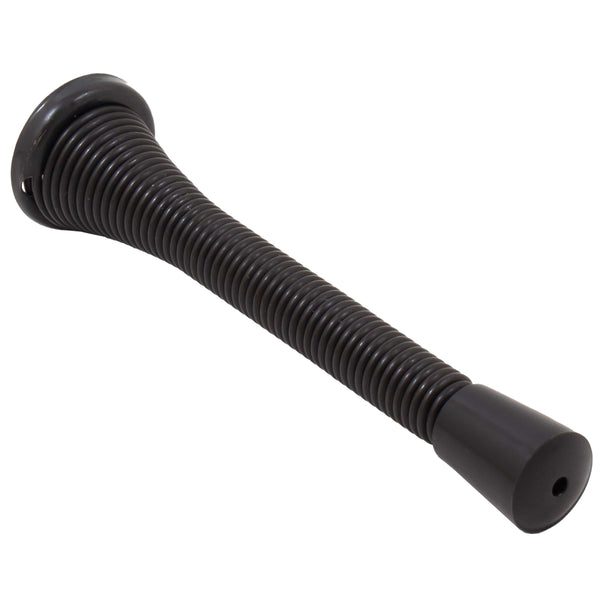 Tope de puerta con resorte resistente, 4 pulgadas, negro mate, de Stone Harbor Hardware