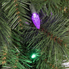 Celebrations Platinum 26 in. D LED Prelit Multicolored Mixed Pine Wreath