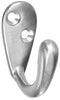 National Hardware Satin Nickel Silver Robe Hook (Pack of 40).