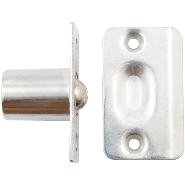 Pestillo de bola de ajuste simple de esquina cuadrada, cromo satinado, de Stone Harbor Hardware