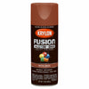 Krylon 25 sq. ft. Fusion All-In-One Satin Brick Paint/Primer Spray Paint 12 oz. (Pack of 6)