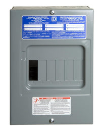 Square D HomeLine 100 amps 120/240 V 6 space 12 circuits Surface Mount Main Lug Load Center