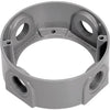 Sigma Electric New Work 16.5 cu in Round Metallic Extension Ring Gray