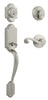 Kwikset SmartKey Arlington/Lido Satin Nickel Entry Handleset