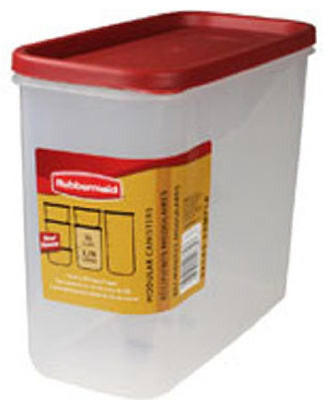 Rubbermaid Modular Cereal Container - Red/Clear, 18 c - Pick 'n Save