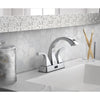 Homewerks Chrome Motion Sensing Modern Centerset Bathroom Sink Faucet 4 in.