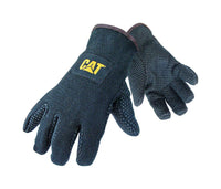 Cat Gloves Cat015300l Large Black Jersey Pvc Dotted Palm Gloves
