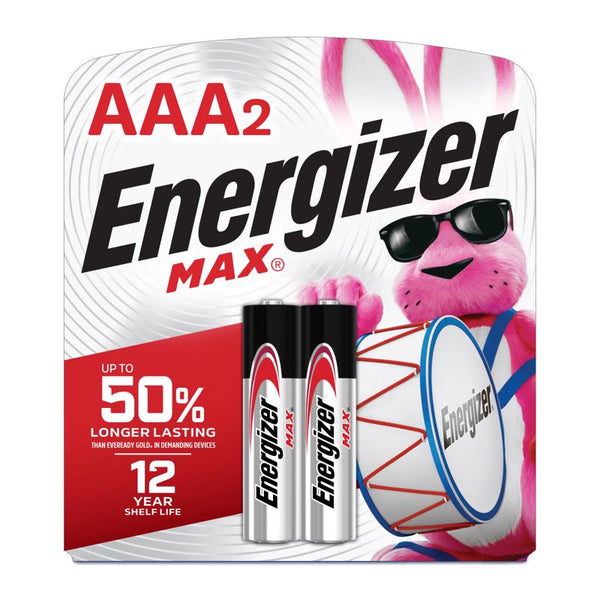 Pilas alcalinas AAA Energizer Max Premium, paquete de 2, en cartón (paquete de 12)