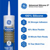 GE Silicone Clear Silicone 2 Window and Door Silicone 10.1 oz. (Pack of 12)