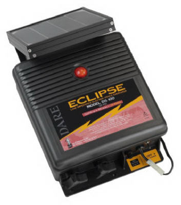 Dare Eclipse Solar-Powered Fence Energizer 200 acre Black