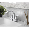 Homewerks Chrome Motion Sensing Modern Centerset Bathroom Sink Faucet 4 in.
